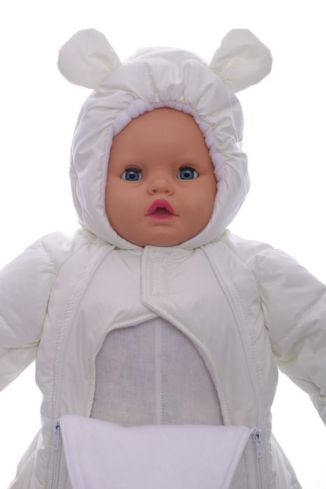 Конверт на флісі Babykroha молочний комбінезон на виписку