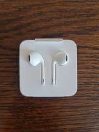 Słuchawki do iPhone białe przewodowe