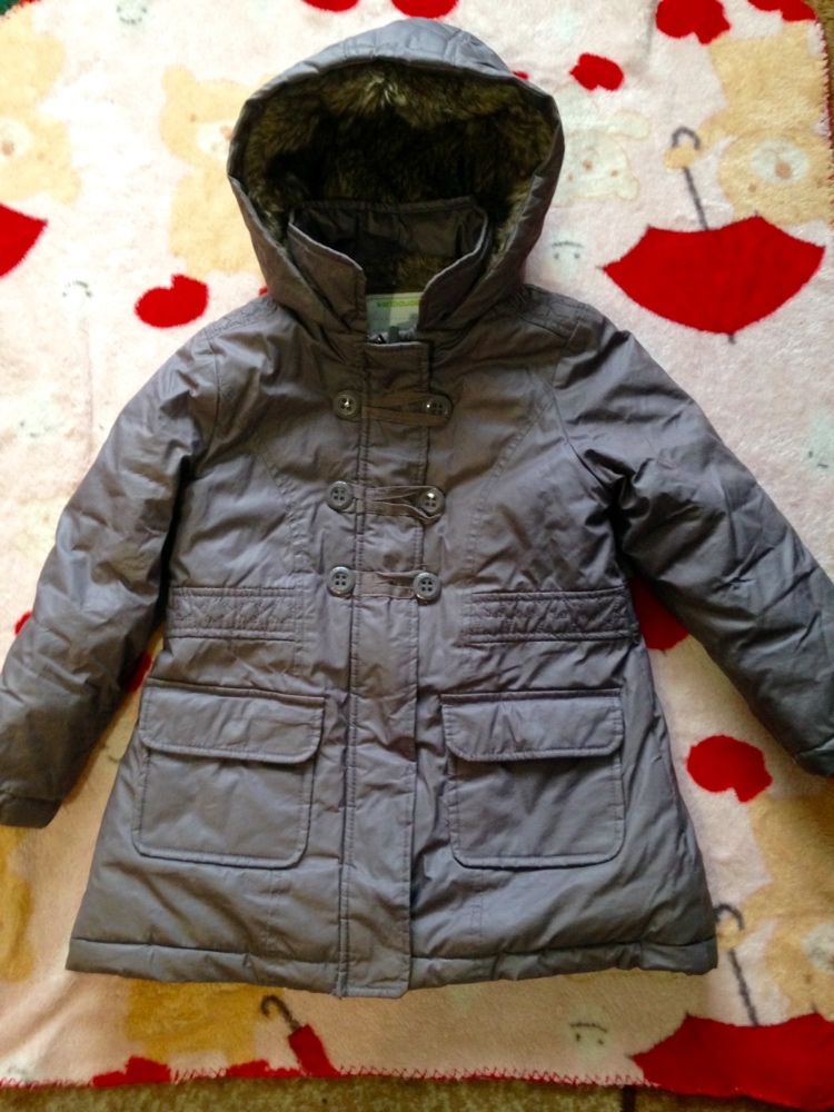 Теплющяя зимняя оригинальная куртка бренд Vertbaudet на д