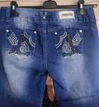 spodnie damskie jeansowe midi 3/4 Only You r. M