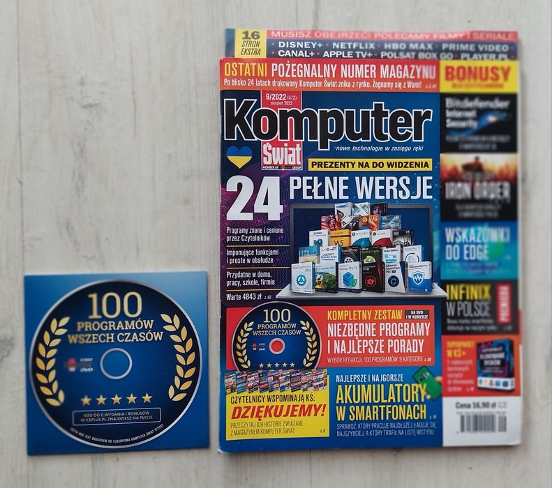 Komputer Świat 9/2022 (472) sierpień 2022 + płyta DVD