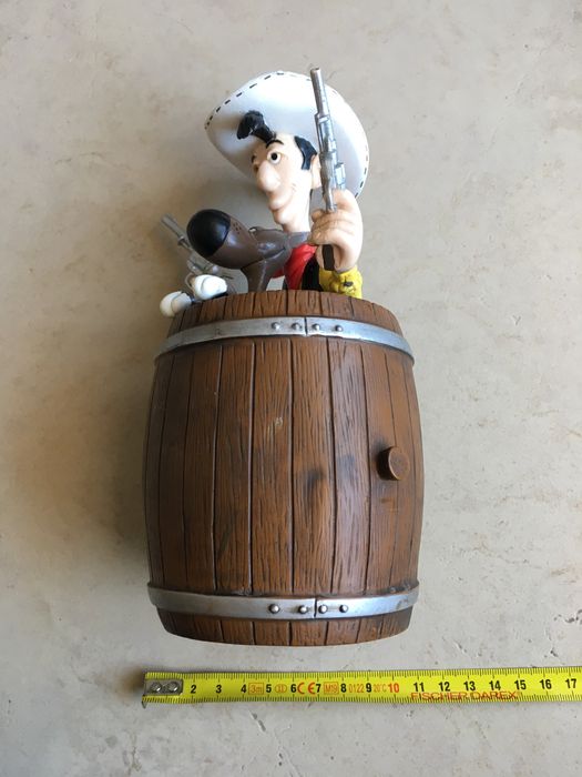 Mealheiro Lucky Luke e Rantanplan em PVC