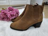 Buty botki damskie rude 39 Graceland obcas jesienne bdb