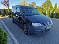 Volkswagen Caddy 1.9 TDI 105km 2005r. Klimatyzacja, 7 Osób.