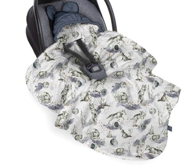 Baby steps Kocyk do fotelika baby steps wilczki