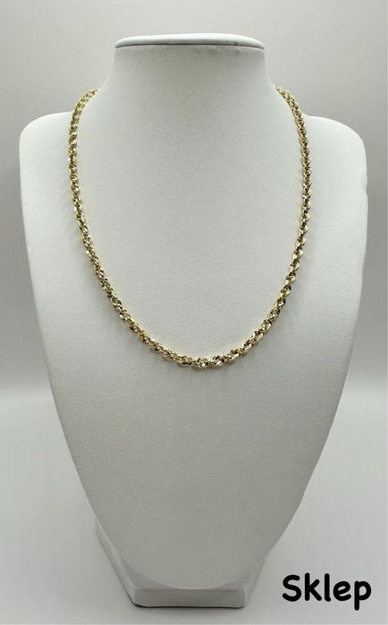 Złoty Damski Łańcuszek Splot Irydia Pr.585 NOWY