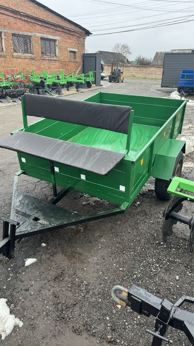 Пицеп до мотоблока зуб,8л.с,Прицеп до мині трактора,прицепчик