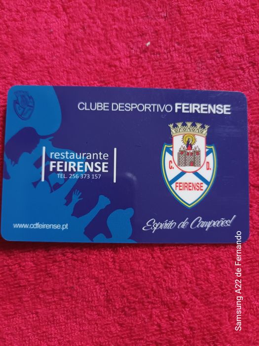 Cartões de sócio clube futebol