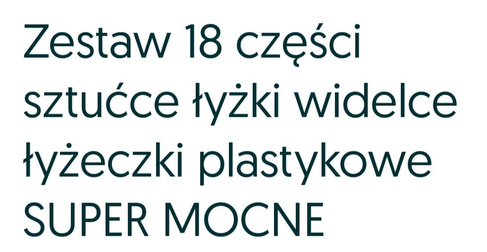 18 części mocny plastik. Do zabawy do wykorzystania do posiłków