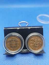 1, 2  e 5 centavos bronze