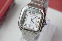 Часы Cartier Santos Silver-White