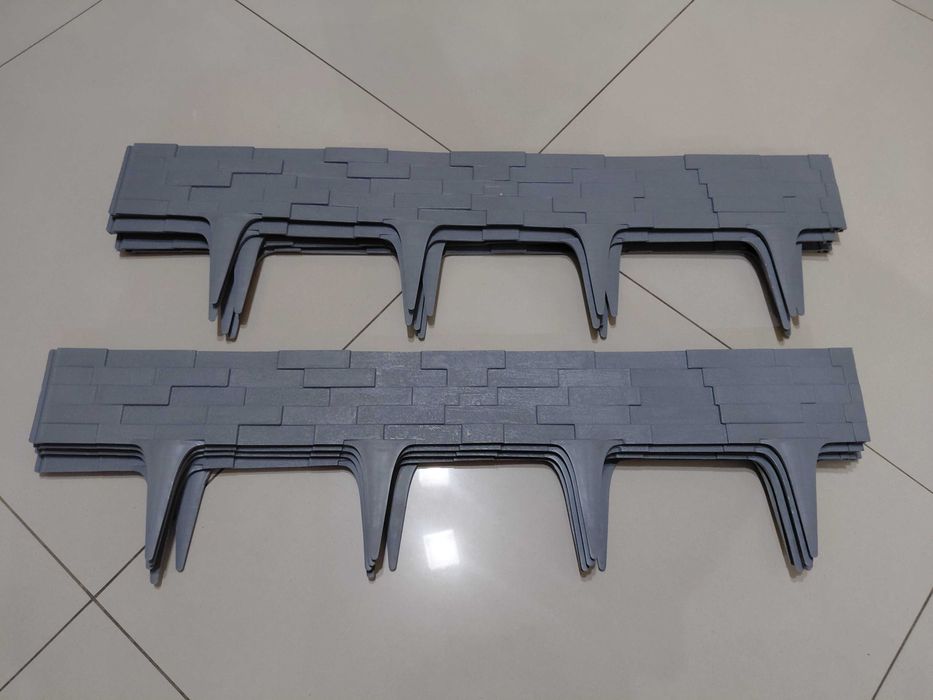 Palisada ogrodowa plastikowa szara 7,90m