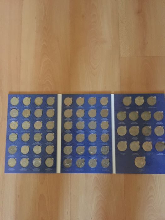 Набор монет СССР 1965-1991 медно-никель 64 шт в альбоме