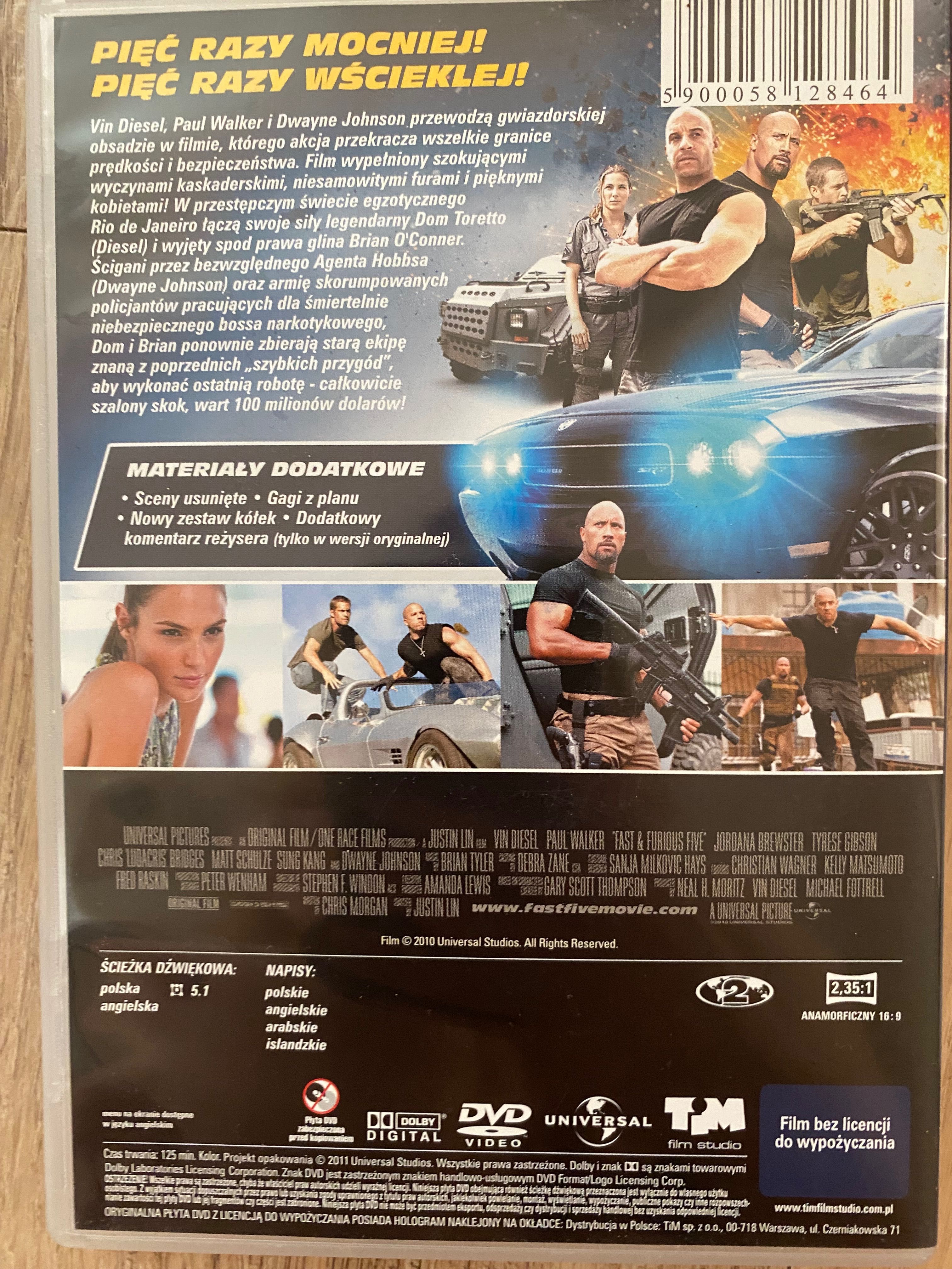 DVD Szybcy w wściekli 5