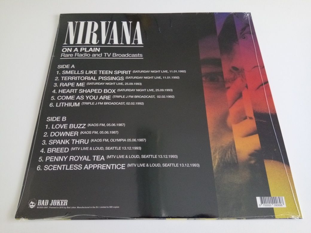 Disco Vinil LP Nirvana On A Plain Rare Radio And Tv Broadcasts