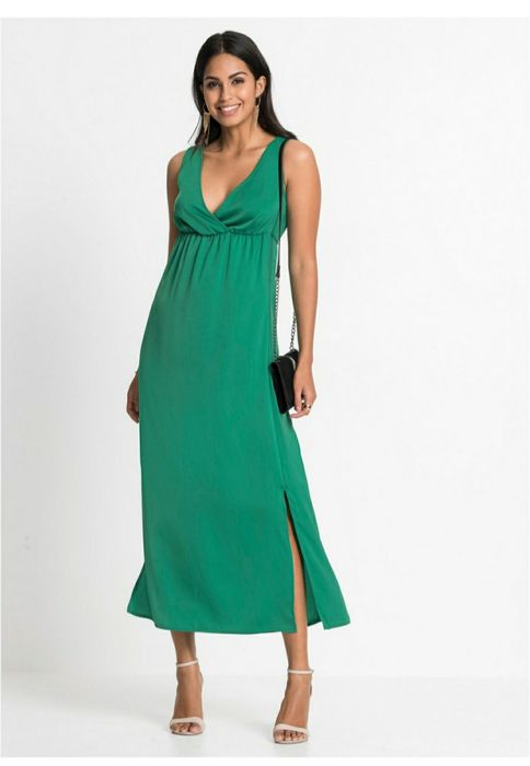 Satynowa sukienka na wesele ,imprezę , czerwona  46-48