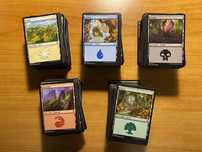 250 basic land po 50 na kolor magic the gathering