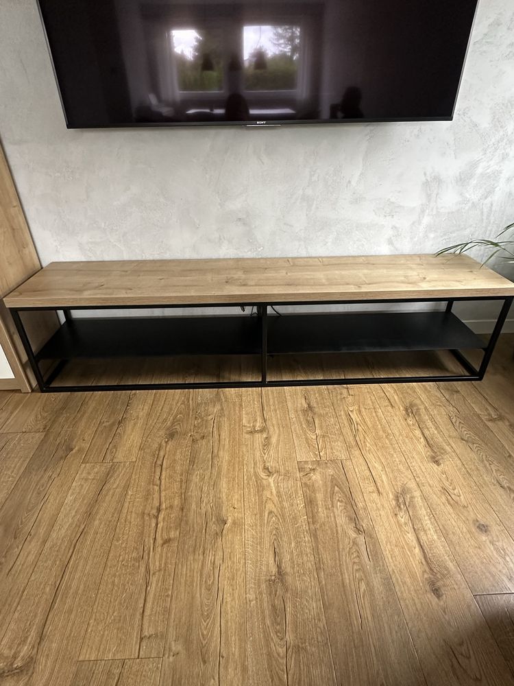 Szafka RTV loftowa 200 cm – płyta Egger, metal – Koronowo