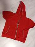Bluza czerwonaz kapturem S