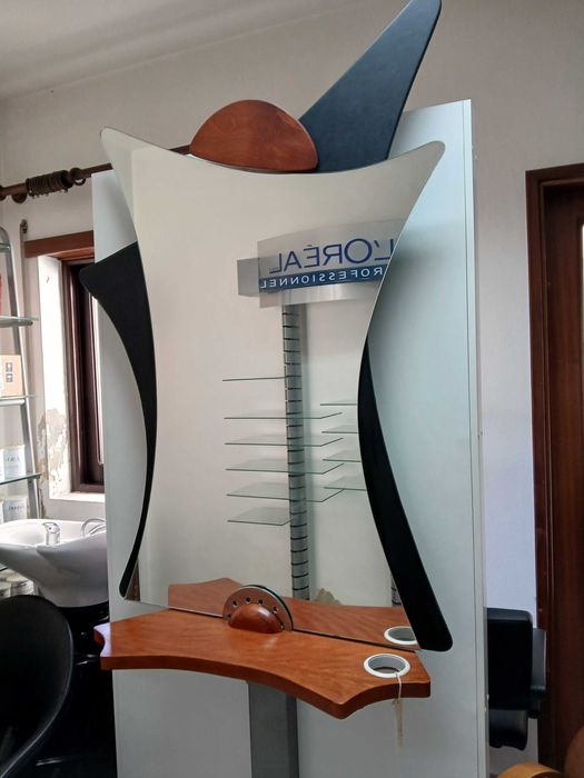 Bancada de cabeleireiro e cadeira – Novo – Liquidação de Stock