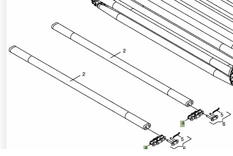 Odcinek łańcucha Krone Vario Combi Pack KR prasa łącznik spinka zestaw