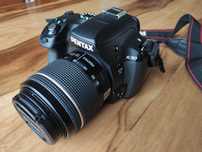 Aparat fotograficzny lustrzanka Pentax K-50 + obiektyw + torba + łado.