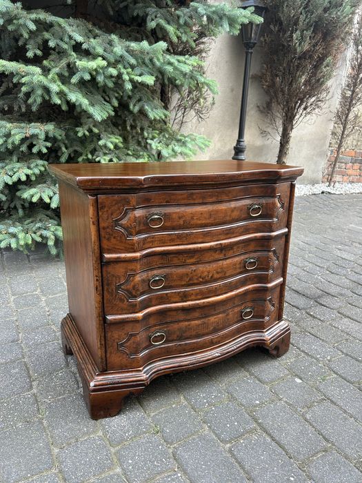 Stylowa Drewniana Komoda Kolonialna Stolik Z Szufadami Po Renowacji