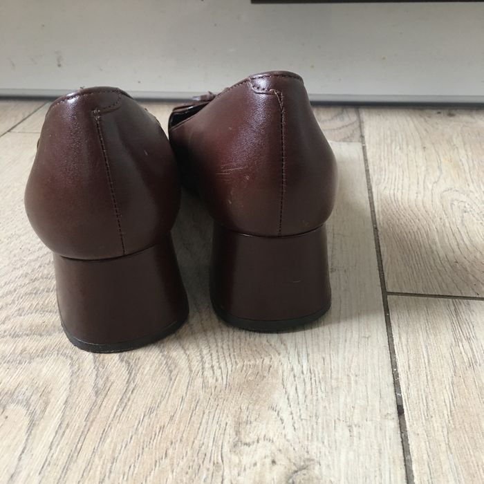 Next Signature buty skórzane z chwostami na obcasach-5/38
