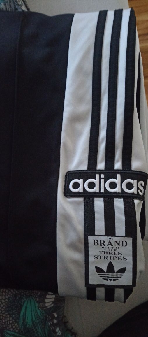 Adidas spodnie rozpinane nogawki rozmiar 52/54  czarne