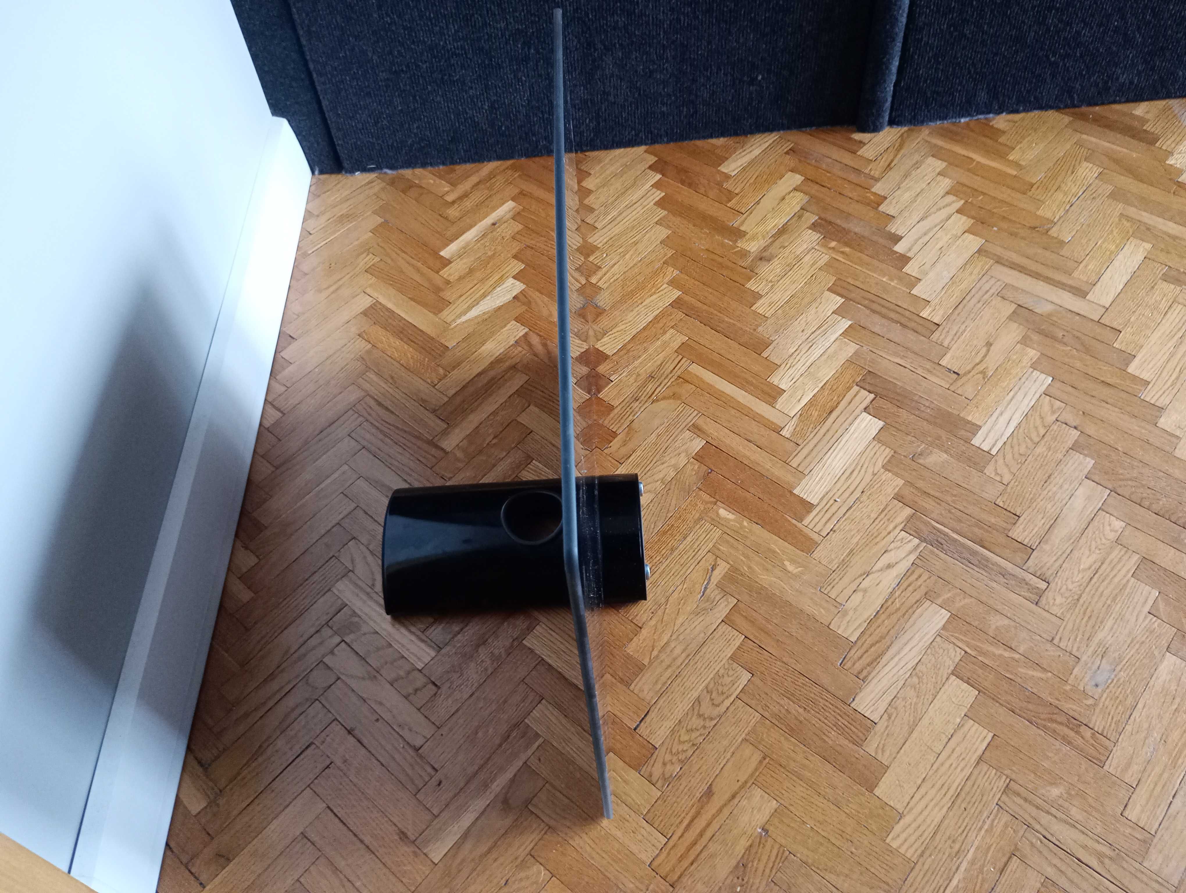 Półka ścienna ART D-49N Pojedyncza, pod dekoder, DVD, szkło hartowane