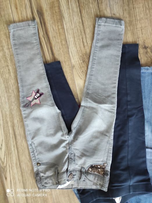 Spodnie, jeansy, getry Next i  H&M 104 pięć par