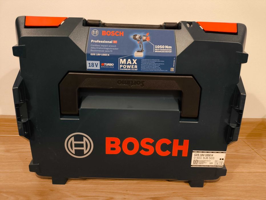 Klucz udarowy Bosch GDS 18V-1050 H Professional zestaw