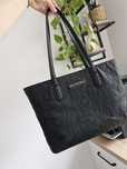 Torebka shopper czarna Valentino pansy