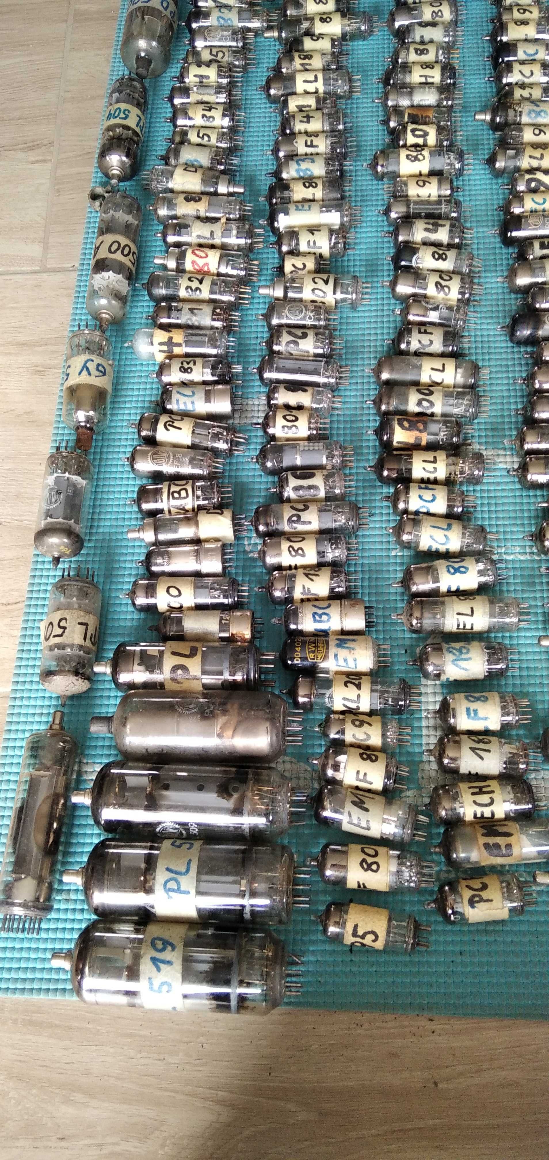Lampy Elektronowe , ponad 200sztuk , opisane