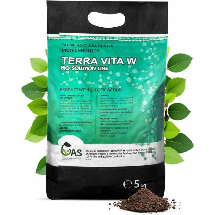 Nawóz organiczny o przedłużonym uwalninianiu granulowany bioaktywator