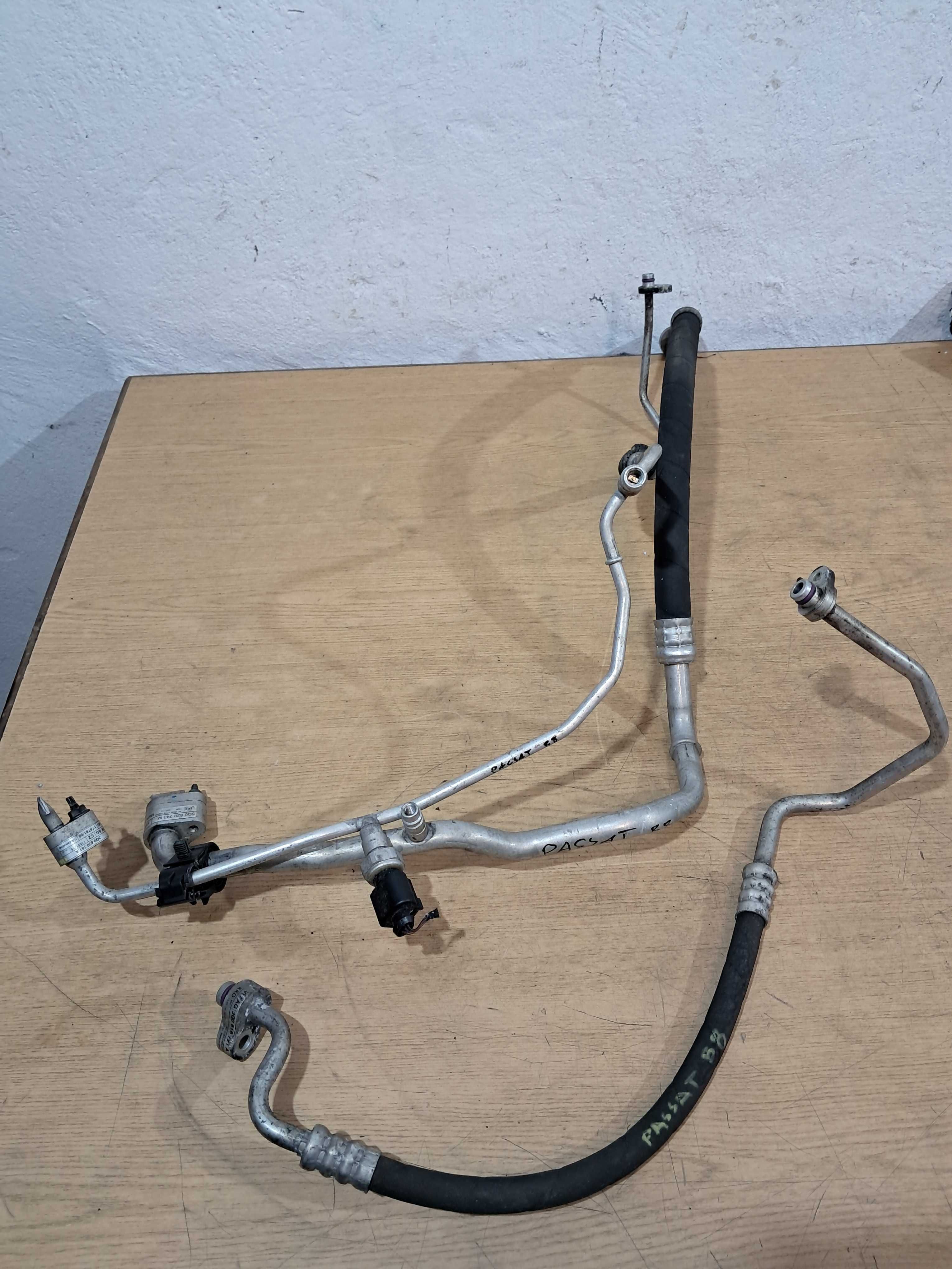 VW Passat B8 3 szt przewód przewody wąż węże rurka rurki klimatyzacji