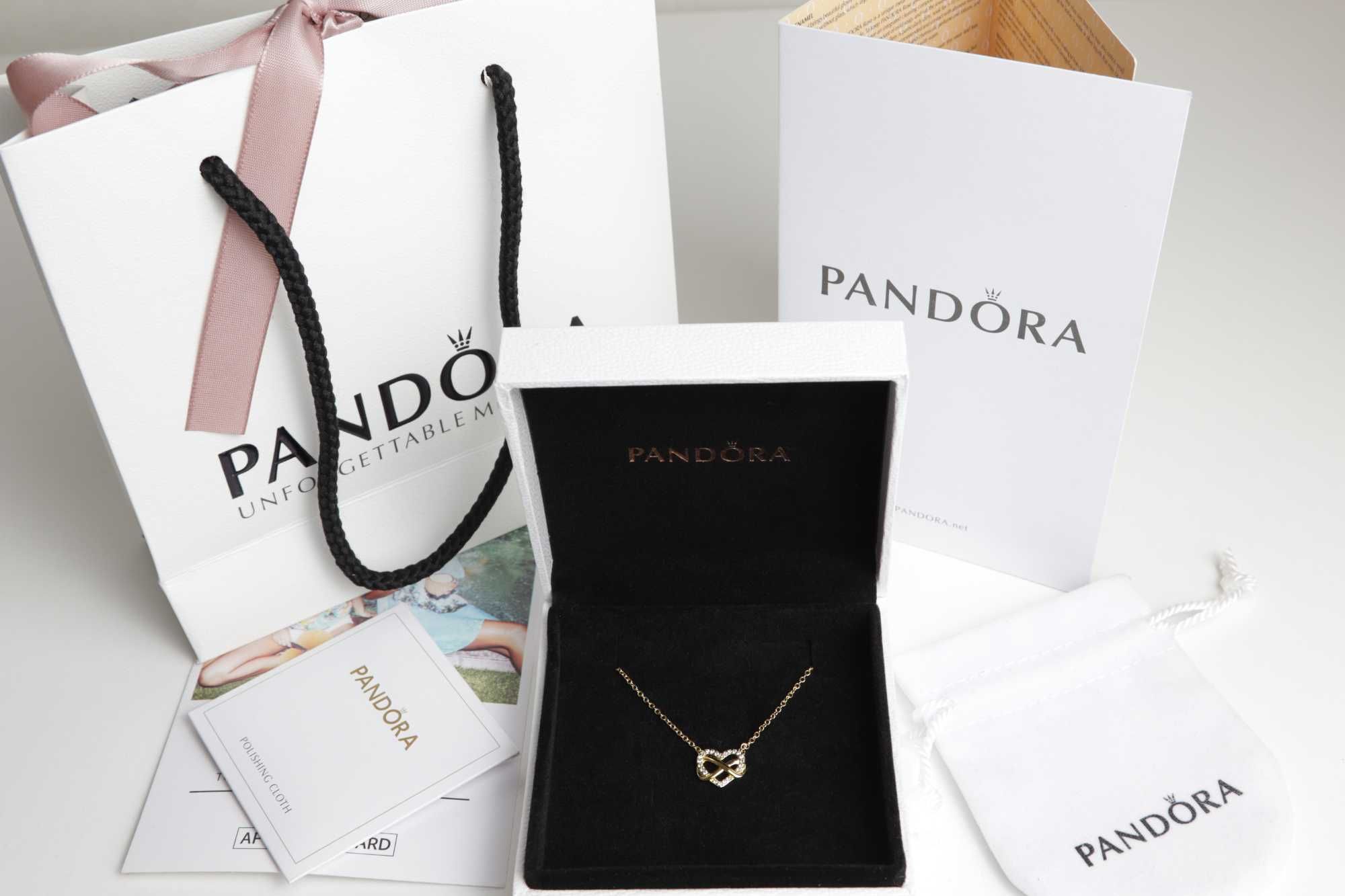 Супер знижка Pandora намисто Блискуче серце нескінченності