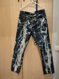 spodnie jeansowe z plamami Burton