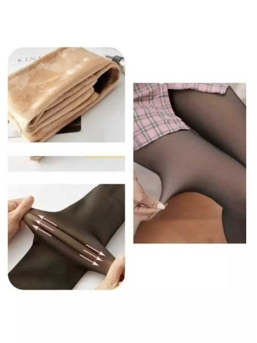 Термоколготи  хутряні з ефектом голих ніжок.Стегна80-115смТалія55-105