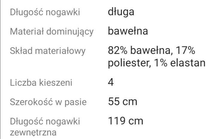 Spodnie ciążowe r. 48 nowe