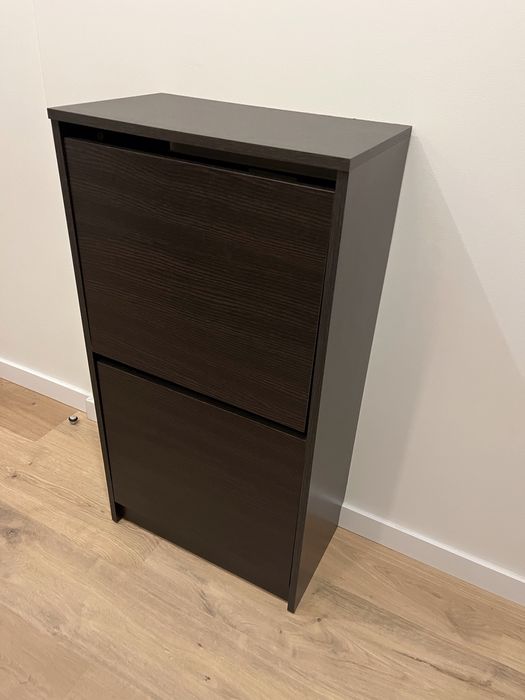 IKEA, Sapateira c/2 compartimentos, castanha, 49x28x93 cm