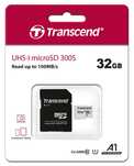Карта пам'яті Transcend micro SDHC 300S 32GB UHS-I U1 + ad