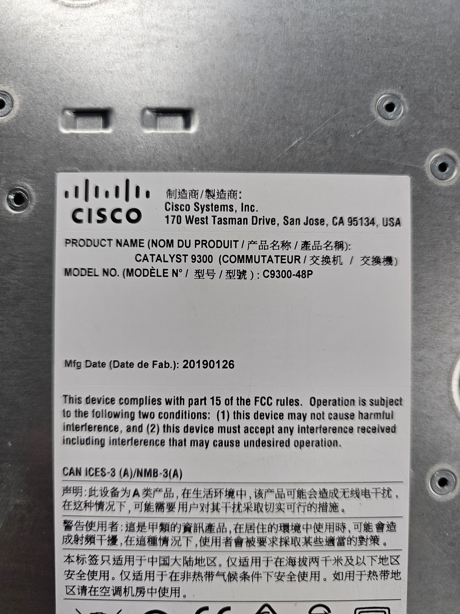 Комутатор+модуль C9300-NM-8X, Cisco Catalyst 9300 48 port PoE+ (C9300-
