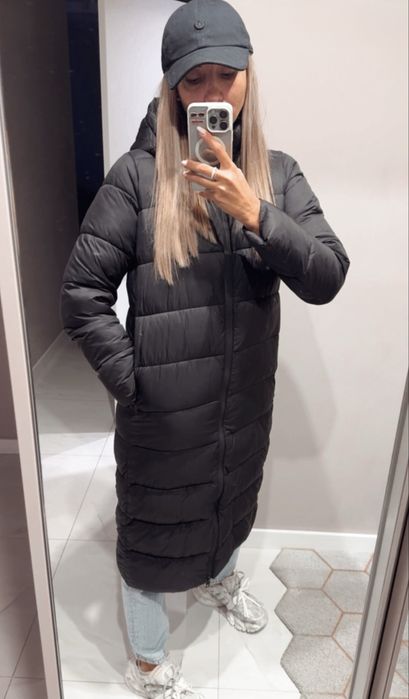 Продам довгий пуховик ZARA ! Xs