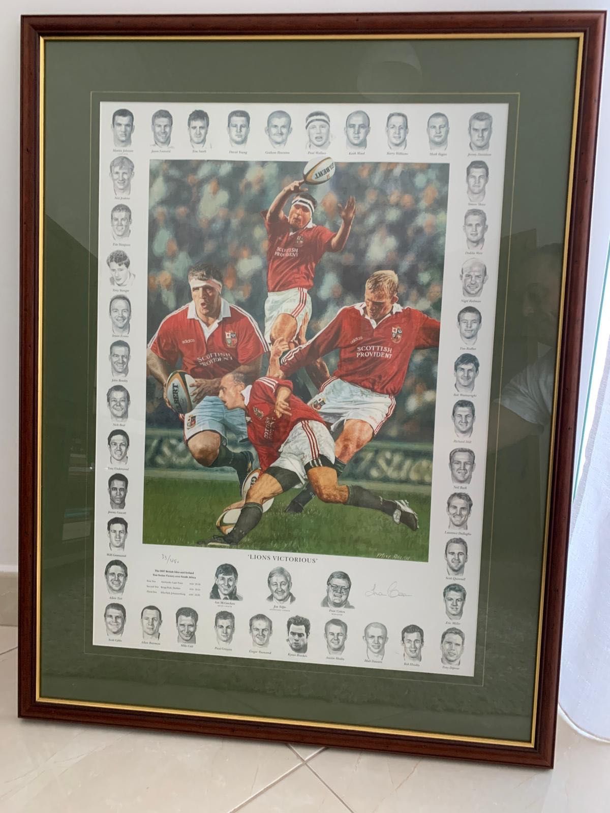 Oportunidade Quadro Grande sobre Rugby. Em excelente estado 80€