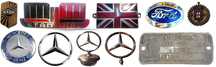 Automobilia-Carros-Emblemas e Chapas de Motor - 1928 a 1980