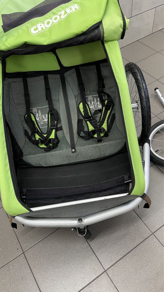 Croozer kid For 2 przyczepka rowerowa dwu osobowa riksza