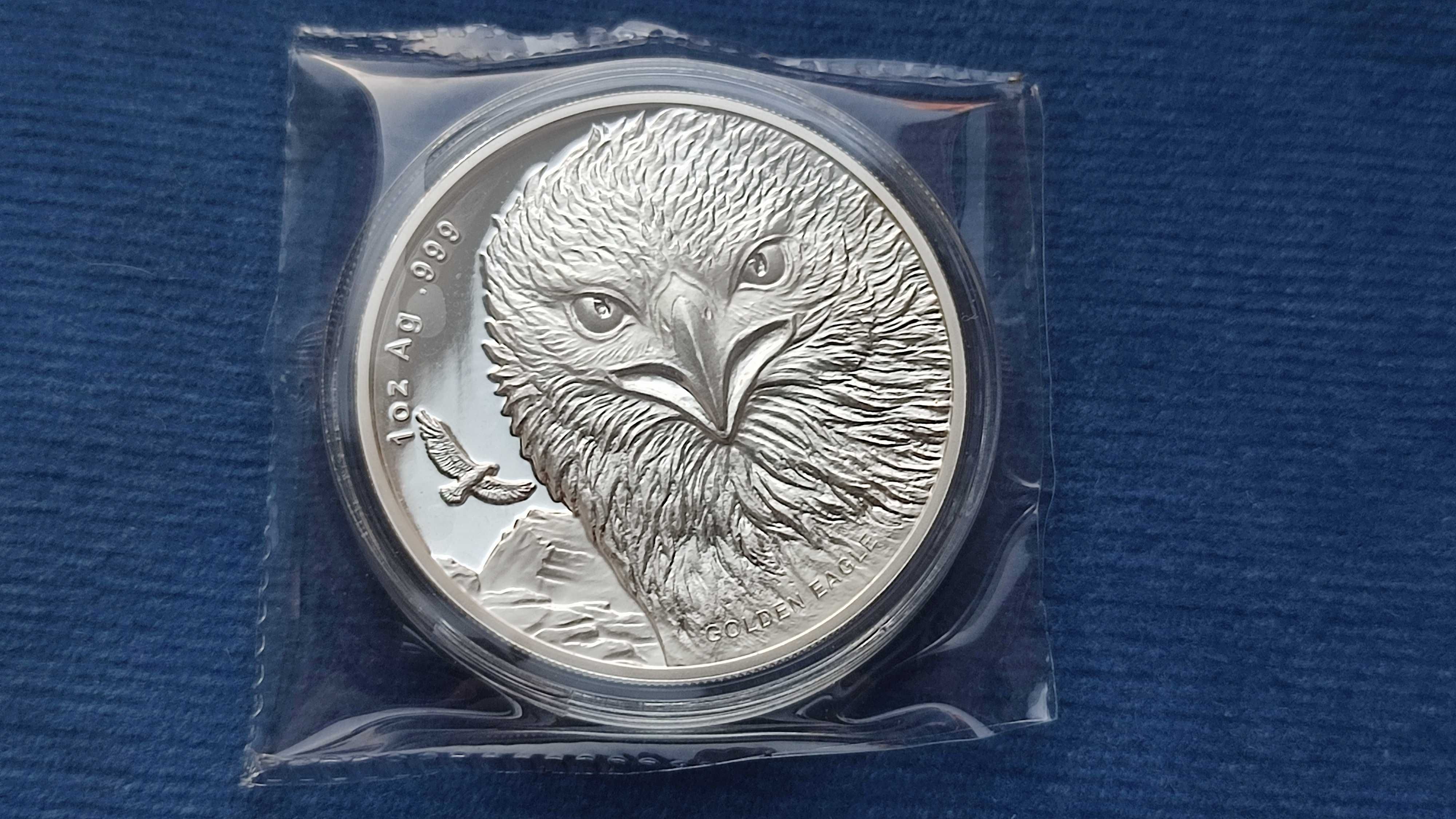 Монета 2 доллара 2024 Самоа Золотой Орел, НОВИНКА !