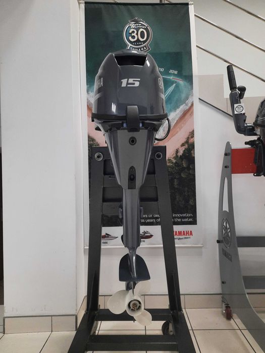 Silnik zaburtowy Yamaha F15CES 15KM manetka rozruch elektryczny