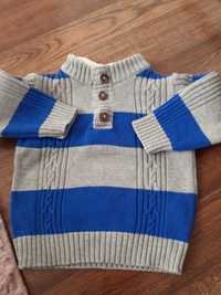 Ciepły sweterek dla chłopca lbaby club 74